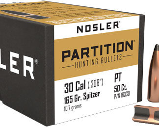 NOSLER BULLETS 30 CAL .308 - 165GR PARTITION 50CT
