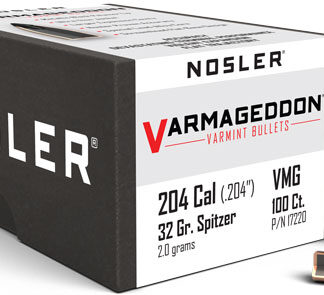 NOSLER BULLETS 20 CAL .204 - 32GR VARMAGEDDON TIPPED 100CT