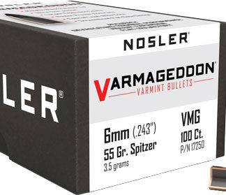 NOSLER BULLETS 6MM .243 - 55GR VARMAGEDDON TIPPED 100CT