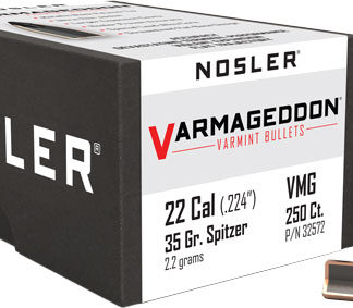 NOSLER BULLETS 22 CAL .224 - 35GR VARMAGEDDON TIPPED 250CT