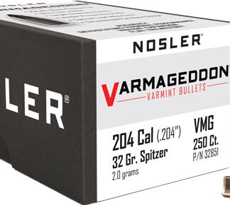 NOSLER BULLETS 20 CAL .204 - 32GR VARMAGEDDON TIPPED 250CT