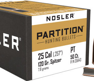 NOSLER BULLETS 25 CAL .257 - 120GR PARTITION 50CT