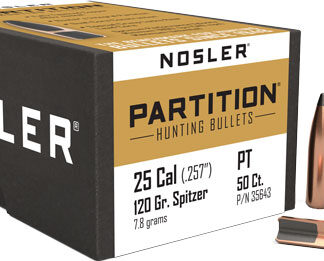 NOSLER BULLETS 25 CAL .257 - 120GR PARTITION 50CT