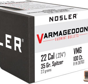 NOSLER BULLETS 22 CAL .224 - 35GR VARMAGEDDON TIPPED 100CT