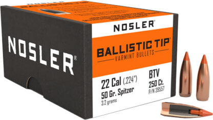 NOSLER BULLETS 22 CAL .224 - 50GR BALLISTIC TIP 250CT - Image 2