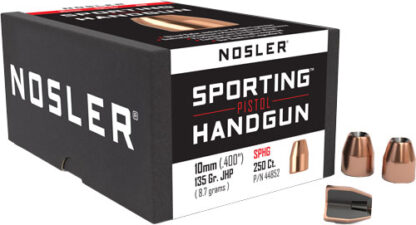 NOSLER BULLETS 10MM .400 - 135GR JHP 250CT