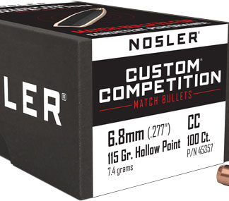 NOSLER BULLETS 6.8MM .277 - 115GR HP-BT CUSTOM COMP. 100C