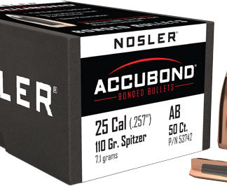 NOSLER BULLETS 25 CAL .257 - 110GR ACCUBOND 50CT