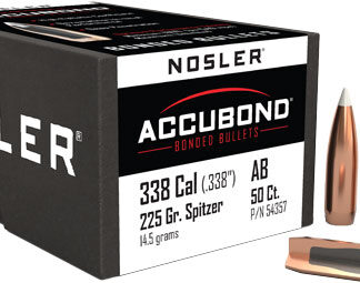 NOSLER BULLETS 338 CAL .338 - 225GR ACCUBOND 50CT