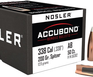NOSLER BULLETS 338 CAL .338 - 200GR ACCUBOND 50CT