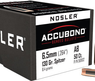 NOSLER BULLETS 6.5MM .264 - 130GR ACCUBOND 50CT