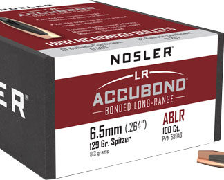 NOSLER BULLETS 6.5MM .264 - 129GR ACCUBOND LR 100CT