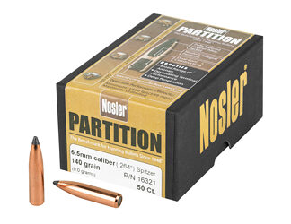 NOSLER 6.5MM 140GR SP PARTITION 50CT