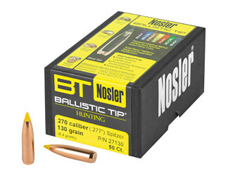 NOSLER 270 CAL 130GR 50CT