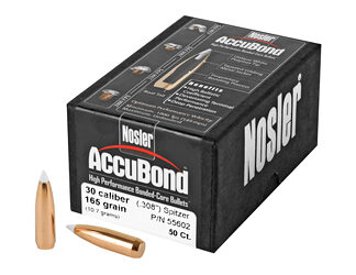 NOSLER 30 CAL 165GR ACCUBOND 50CT