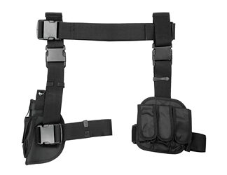 NCSTAR DROP LEG HOLSTER MAG HLDR BLK