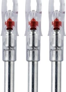 NOCKTURNAL LIGHTED NOCK - S-SERIES RED 3/PACK