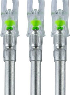 NOCKTURNAL LIGHTED NOCK - S-SERIES GREEN 3/PACK
