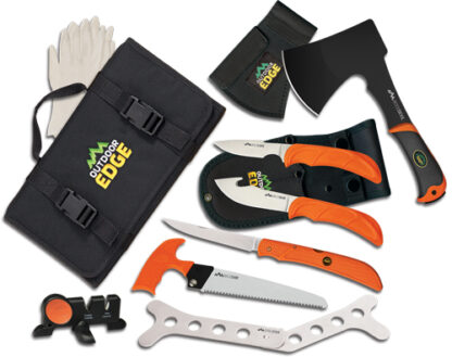 OUTDOOR EDGE THE OUTFITTER SET - W/ BUCKLED ROLL SHEATH
