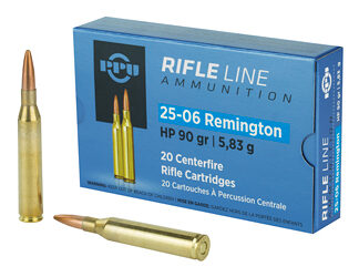 PPU 25-06REM HP 90GR 20/200