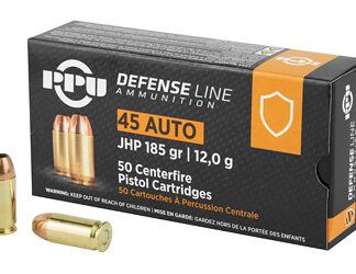 PPU 45ACP JHP 185GR 50/500