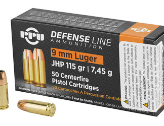 PPU 9MM JHP 115GR 50/1000