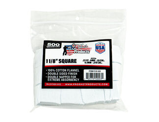 PRO-SHOT PATCH .22-.270CAL SQ 500 CT
