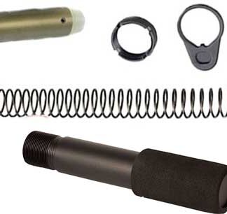 J&E PISTOL BUFFER TUBE COMBO - KIT BLACK