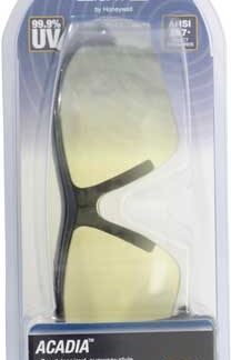 HOWARD LEIGHT ACADIA GLASSES - BLACK FRAME/AMBER LENS