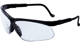HOWARD LEIGHT GENESIS GLASSES - BLACK FRAME/CLEAR LENS