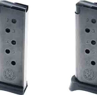RUGER MAGAZINE LCP 380ACP - 6RD W/FINGER EXT. 2-PACK