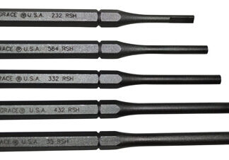 GRACE USA PUNCH SET - ROLL PIN HOLDER SET OF 5 STEEL