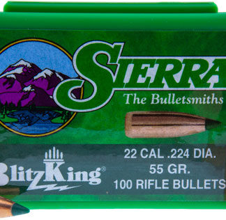SIERRA BULLETS .22 CAL .224 - 55GR BLITZKING 100CT