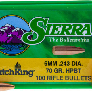 SIERRA BULLETS 6MM .243 - 70GR HP-BT MATCH 100CT