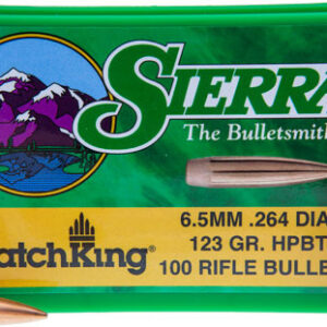 SIERRA BULLETS 6.5MM .264 - 123GR HP-BT MATCH 100CT