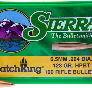 SIERRA BULLETS 6.5MM .264 - 123GR HP-BT MATCH 100CT