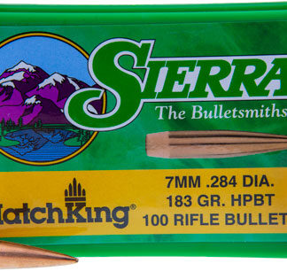 SIERRA BULLETS 7MM .284 - 183GR HP-BT MATCH 100CT