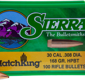SIERRA BULLETS .30CAL .308 - 168GR HP-BT MATCH 100CT