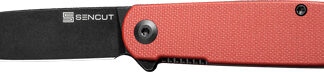 SENCUT KNIFE BOCLL II 2.96" - BURGUNDY G10/BLACK LINER LOCK