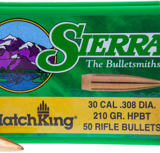 SIERRA BULLETS .30 CAL .308 - 210GR HPBT MATCH 50CT