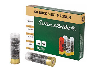 S&B 12GA 3" 00 15PEL 10/250