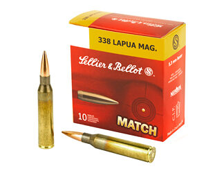 S&B 338LAPUA 250GR SIERRA HPBT 10/BX