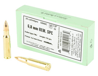 S&B 6.8SPC 110GR FMJ 20/1000