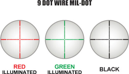 UTG BUGBUSTER 3-9X32 1" RGB - MIL-DOT W/QD RINGS BLACK - Image 2