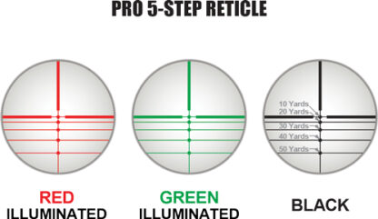 UTG CROSSBOW SCOPE 4X32 1" PRO - 5-STEP RGB RETICLE QD RINGS - Image 3
