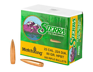 SIERRA MATCHKING .224 80GR 500CT
