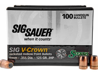 SIERRA V-CROWN 9MM 125GR JHP
