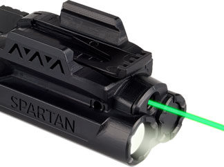 LASERMAX LASER/LIGHT RAIL - MOUNT SPARTAN GREEN/WHITE LED