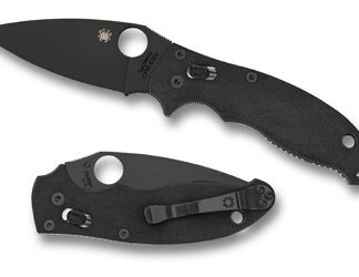SPYDERCO MANIX 2 BLACK BLADE 3.375"