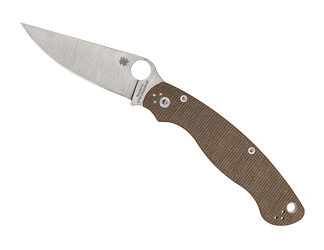 SPYDERCO MILITARY 2 CPM BRN CANVAS